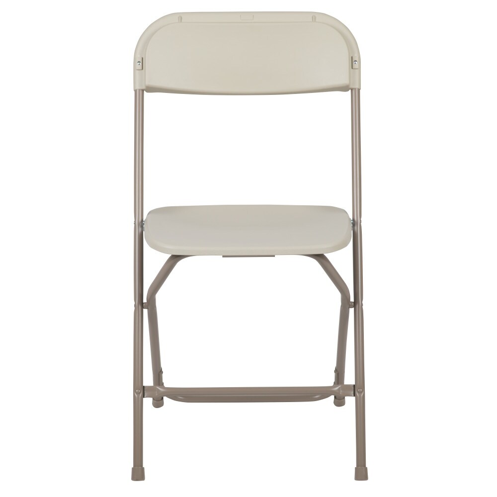 Lightweight plastic top folding chairs